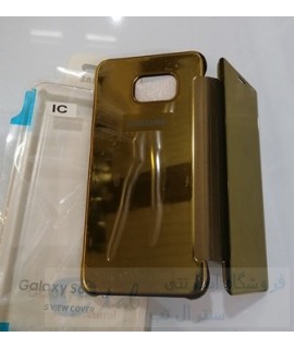 کیف اورجینال کریستالی ic دار هوشمندی گوشی سامسونگ مدل S6 Edge plus اس 6 اج پلاس - طلایی و مشکی S6 Edge plus اس 6 اج پلاس
